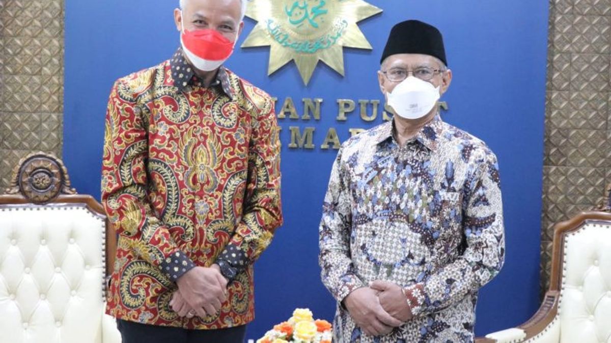 Temui Ketua PP Muhammadiyah di Yogyakarta, Ganjar Pranowo Bahas Persoalan Kebangsaan, UMKM, Hingga Politik Pertanian