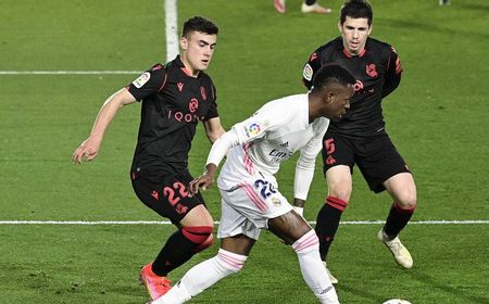 Vinicius Selamatkan Muka Madrid, Tahan Imbang Sociedad 1-1