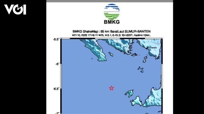 BMKG Catat 32 Kali Gempa Di Selat Sunda Hingga Petang