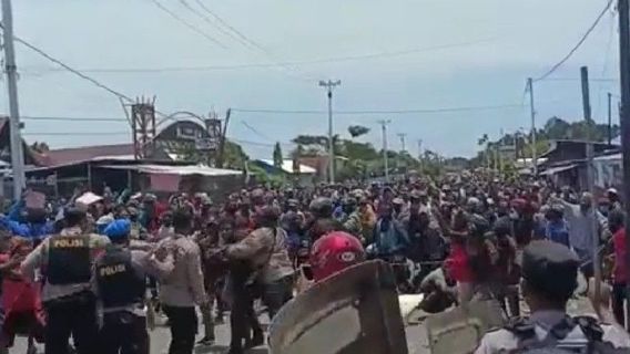 Protest Action Against New Autonomy In Nabire Papua Chaos, 5 Police Injured, Ojek Driver Attacked By Protesters