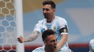 Messi Cetak Gol Bantu Argentina Menang Telak 3-0 Atas Venezuela