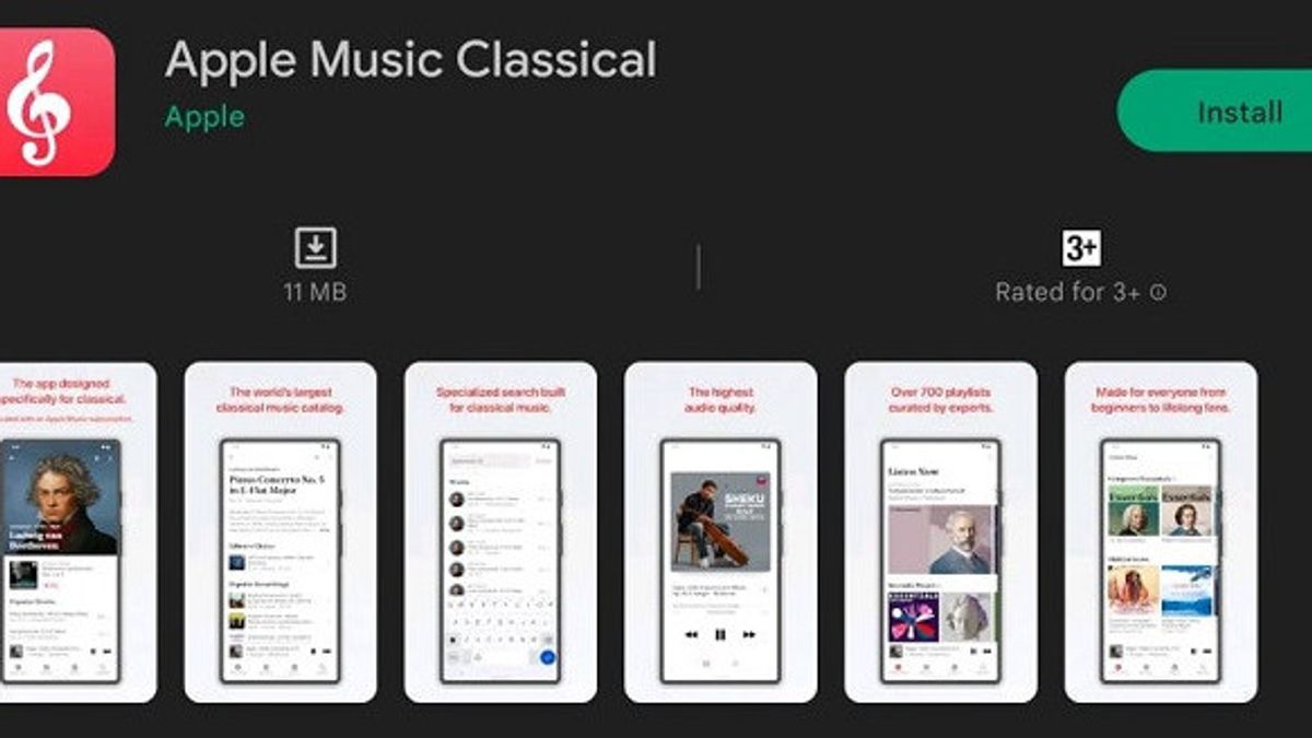 Apple Music Classical Diluncurkan untuk Pengguna Android Secara Global