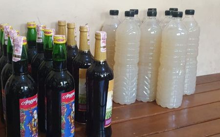 3 Orang Tewas Akibat Miras Oplosan, Polres Bantul Gelar Operasi Razia Sita Ratusan Botol Minuman Beralkohol