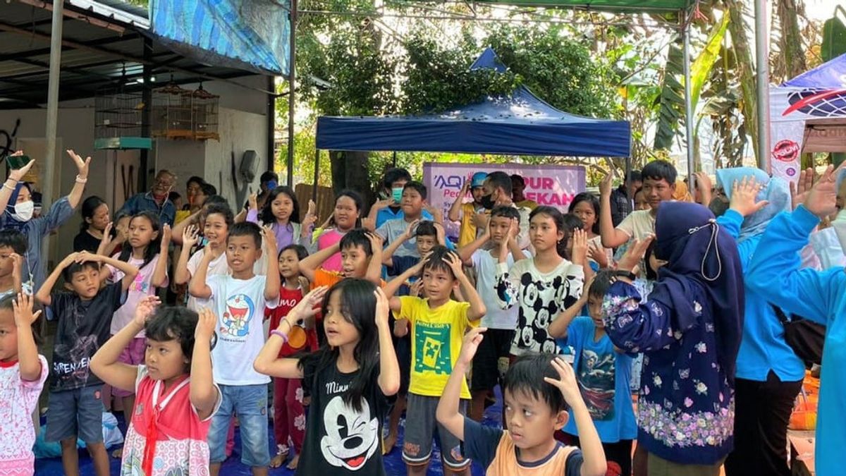 Restoring Psychological Condition, DKI Provincial Government Invites Children Of Simprug Fire Victims To Play And Sing