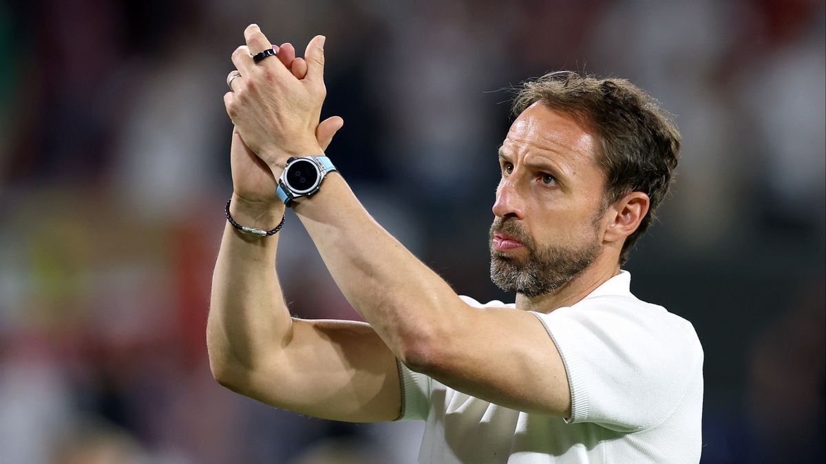 Euro 2024, Gareth Southgate's Expression After The England National Team Qualified For The Semifinals