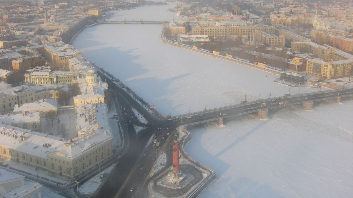 Catat Suhu Minus 21 Derajat Celcius, St. Petersburg Pecahkan Rekor 128 Tahun