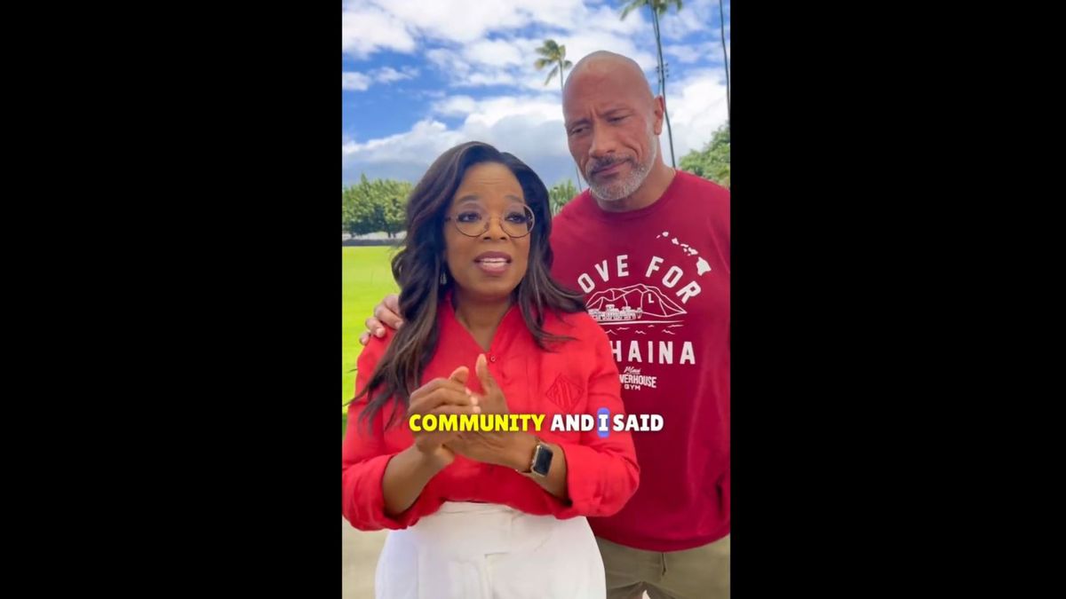 Crypto Assistance For Forest Fire Victims In Maui Digalang By The Rock And Oprah Winfrey