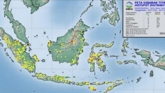 BMKGが東カリマンタンの33のホットスポットを検出