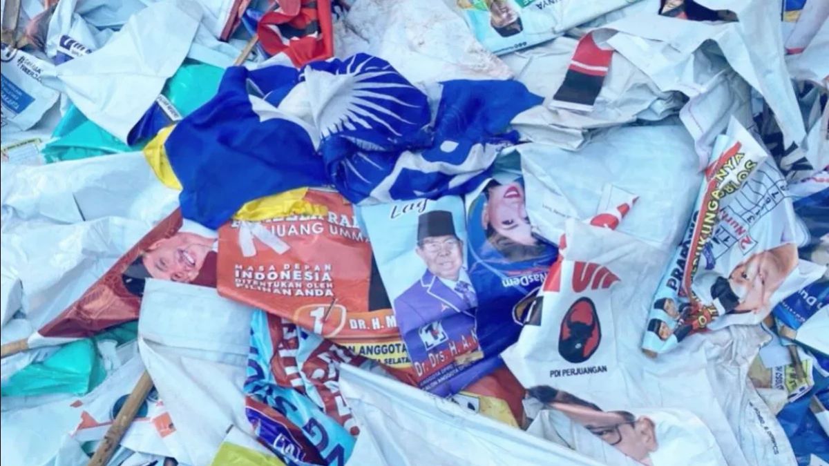 Sampah Atribut Kampanye Pemilu 2024 di Jakarta Capai 8,5 Ton, Diolah Jadi Kompos Hingga RDF
