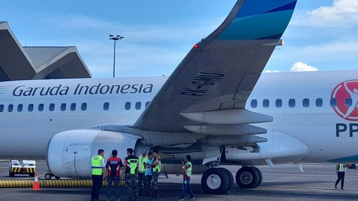 Garuda Manado-Jakarta Plane Engine Disturbance, Had Released Landas Then Returned To Sam Ratulangi Airport