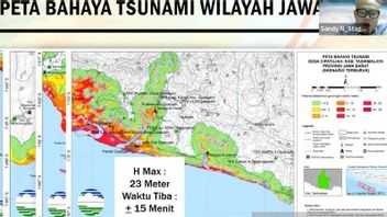 خريطة الكوارث BMKG: تاسيكمالايا هي المنطقة الأكثر تهديدا بسبب تسونامي Megathrust ، التالي هو Garut