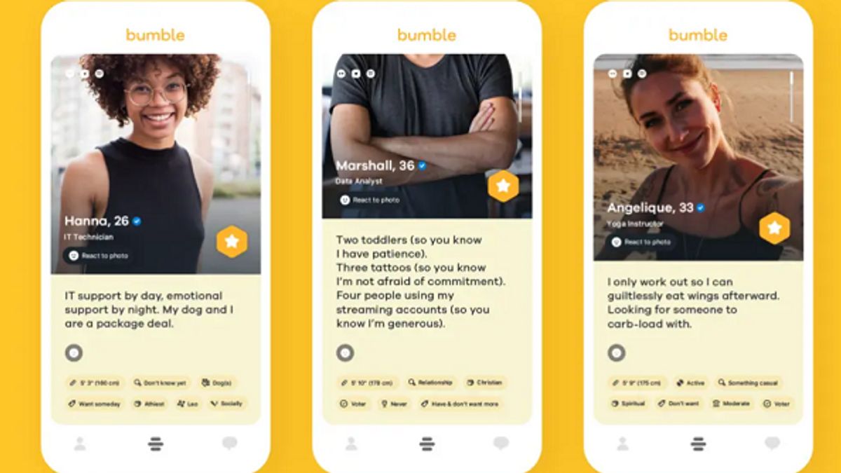 Bumble Starts User Actions That Deliberately Report Other People's Profiles Without Breaking Rules