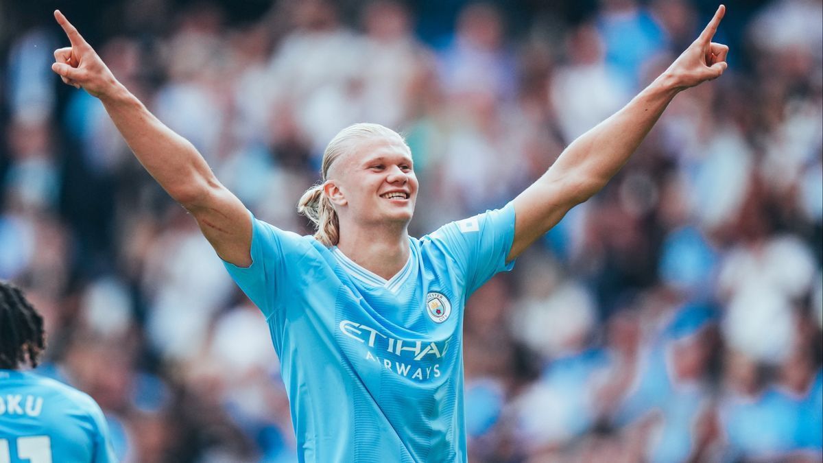 gache Wayang Erling Haaland pour Manchester City brentford