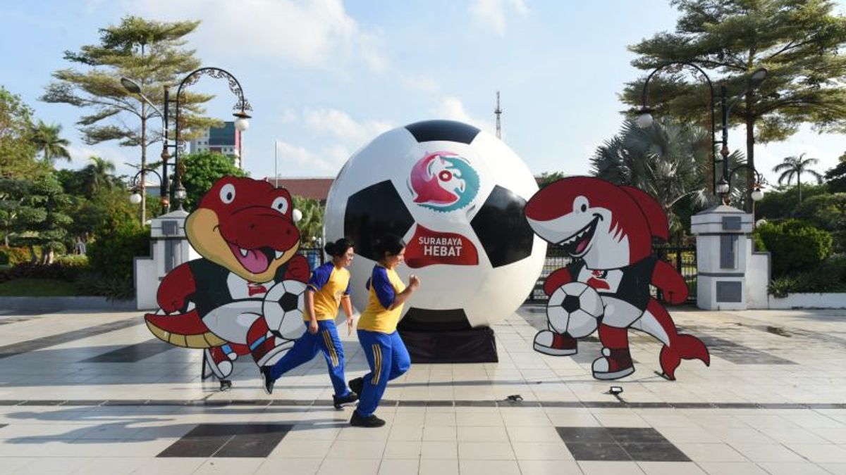 Pernak-pernik Piala Dunia U-17 Mulai Semarak di Surabaya