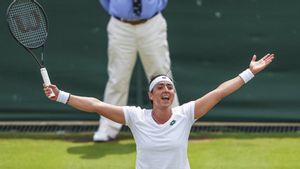 Awali Laga Kalah 4 Gim Beruntun, Jabeur Petenis Wanita Arab Pertama yang Lolos ke Perempat Final Wimbledon