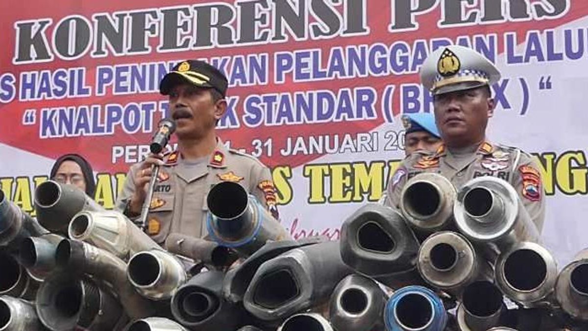 Throughout January, 217 'Cemcreng' Exhausts In Temanggung Were Confiscated By The Police