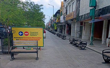 Sepinya Malioboro Jogja di Hari Pertama PPKM Darurat, Patroli Digencarkan