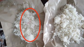 Methamphetamine In Rice Wraps For Prisoners Failed To Be Smuggled Into The Putussibau Rutan In West Kalimantan