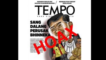Sampul Majalah 'Sang Dalang Perusak Bhinneka' Ramai di Medsos, Tempo Angkat Bicara