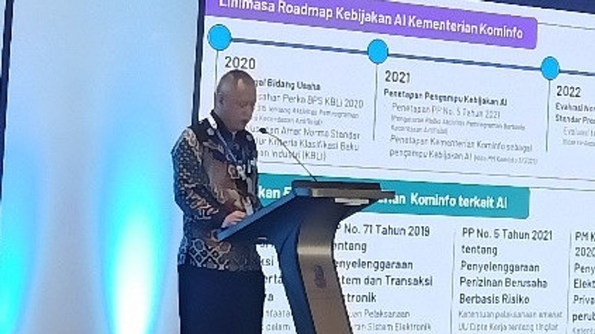 通信和信息学 部长的专家工作人员要求印度尼西亚高人工智能采用中心的数据中心促进行业参与者