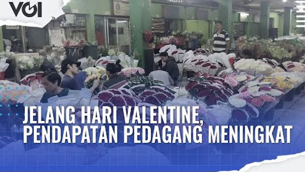 VIDEO: Jelang Hari Valentine, Penjualan Bunga di Pasar Rawa Belong Meningkat
