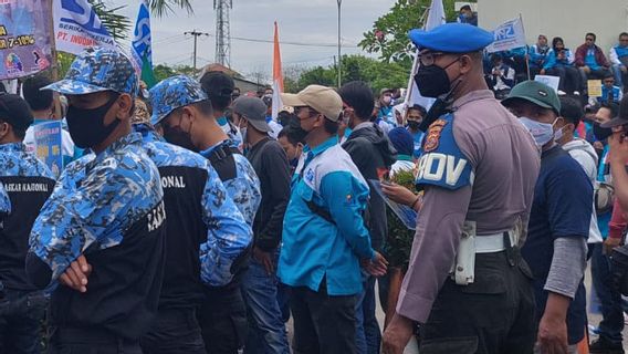 Tak Ingin Lagi Ada Insiden Polisi Banting Mahasiswa, Pengamanan Demo Buruh di KP3B Dipantau Provos Bidpropam