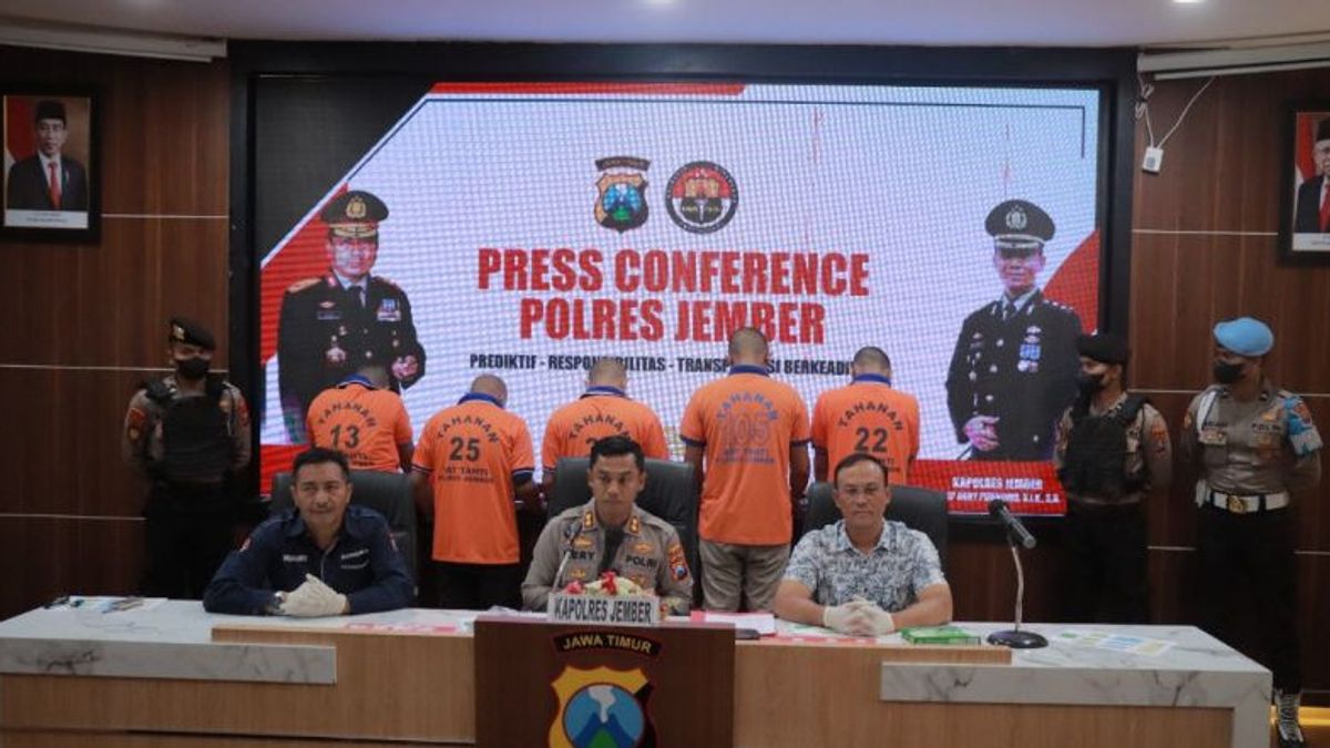 5 Drug Dealers In Jember Arrested By Police