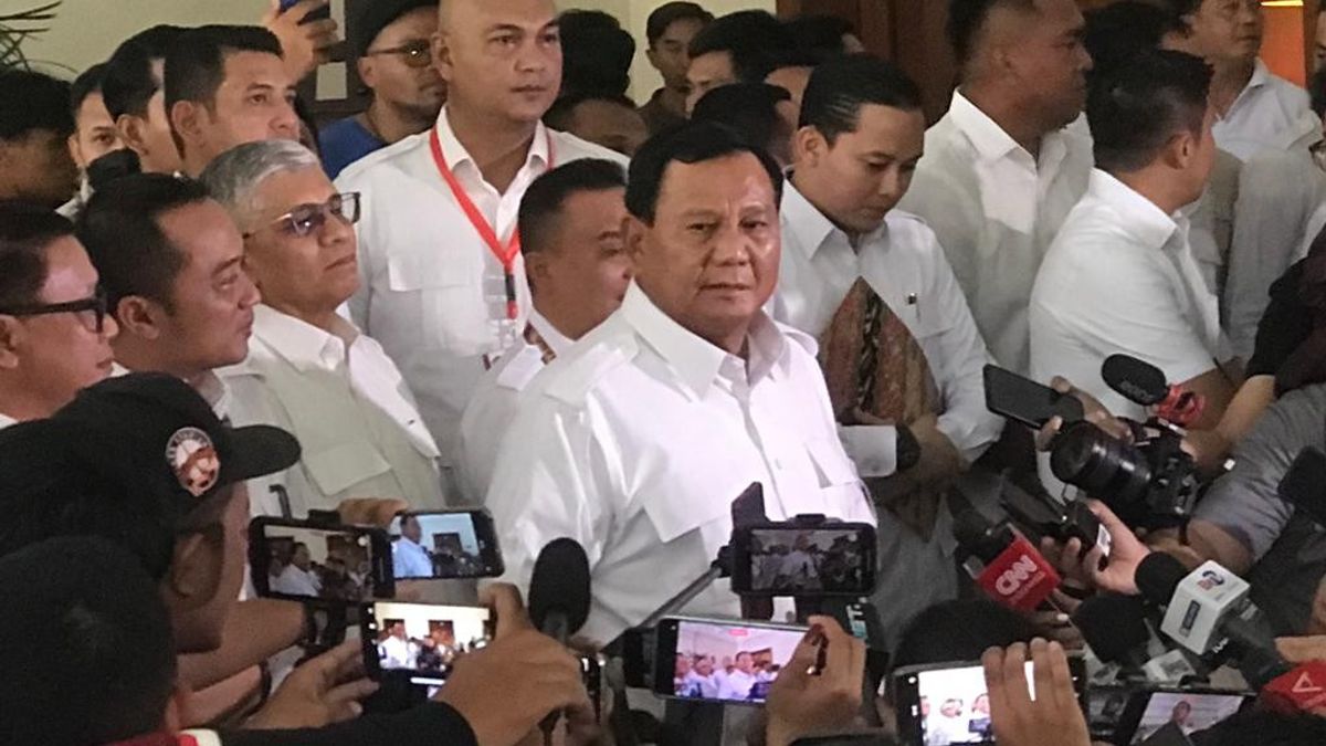 Prabowo Feels Strange Responding To The Constitutional Court's Decision: This Is Too Young, So Old, Trus Kumaha?