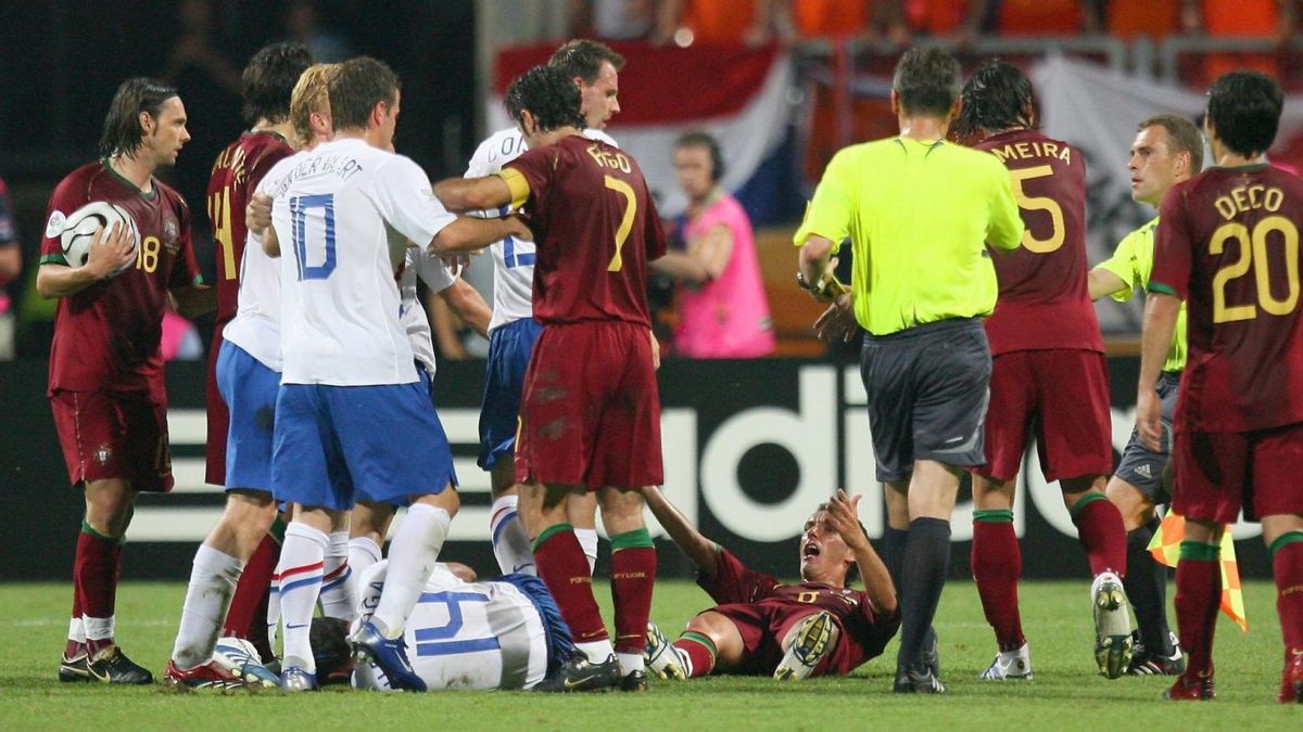 Memori Piala Dunia 2006 Jerman: Hujan Kartu dalam Laga Belanda Lawan Portugal di Nuremberg