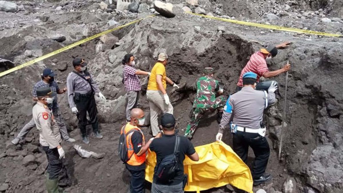 メラピ山冷たい溶岩洪水のトラック運転手の犠牲者がついに発見