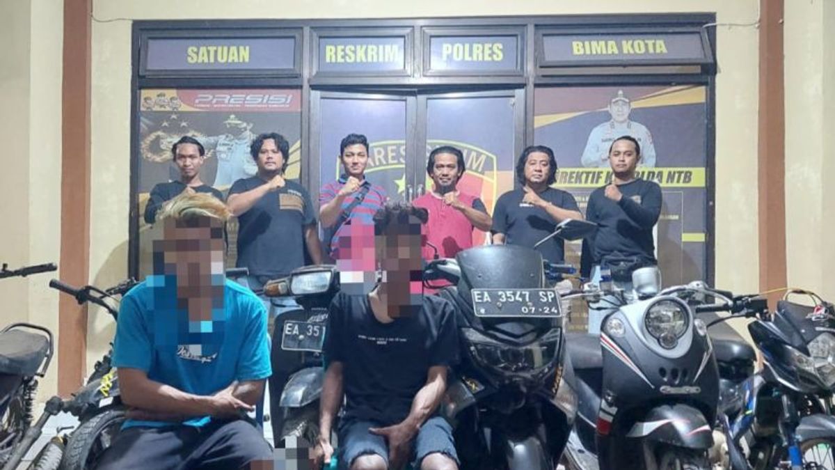 Dikenal Sadis Saat Beraksi, 2 Anggota Sindikat Maling Motor Diringkus di Bima NTB 