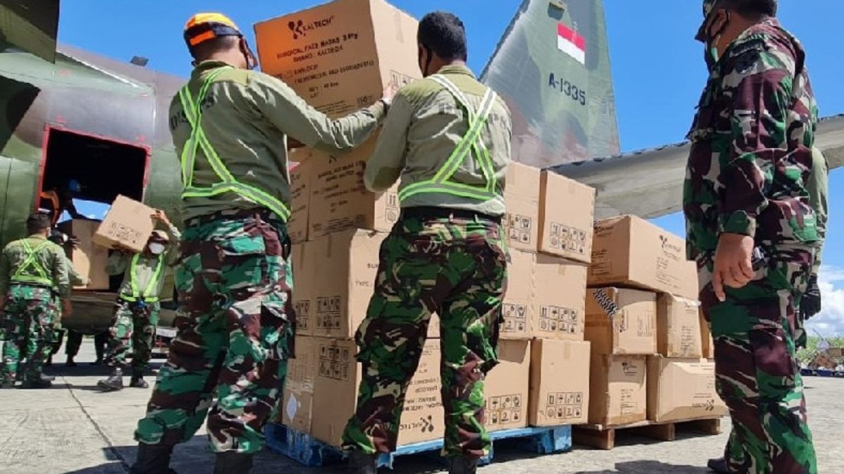 Le Commandant De La Force Armée Nationale Fournit Une Assistance En Papouasie En Matière De Bouteilles D’oxygène Et De Dispositifs Médicaux