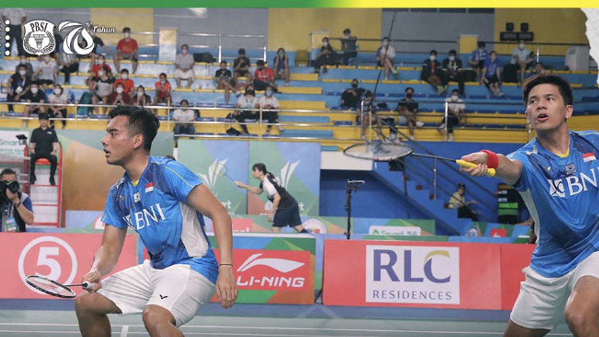 Defeating Fajar/Rian, Pramudya/Yeremia Challenge Malaysia's Representative In The 2022 Asian Badminton Championships Final