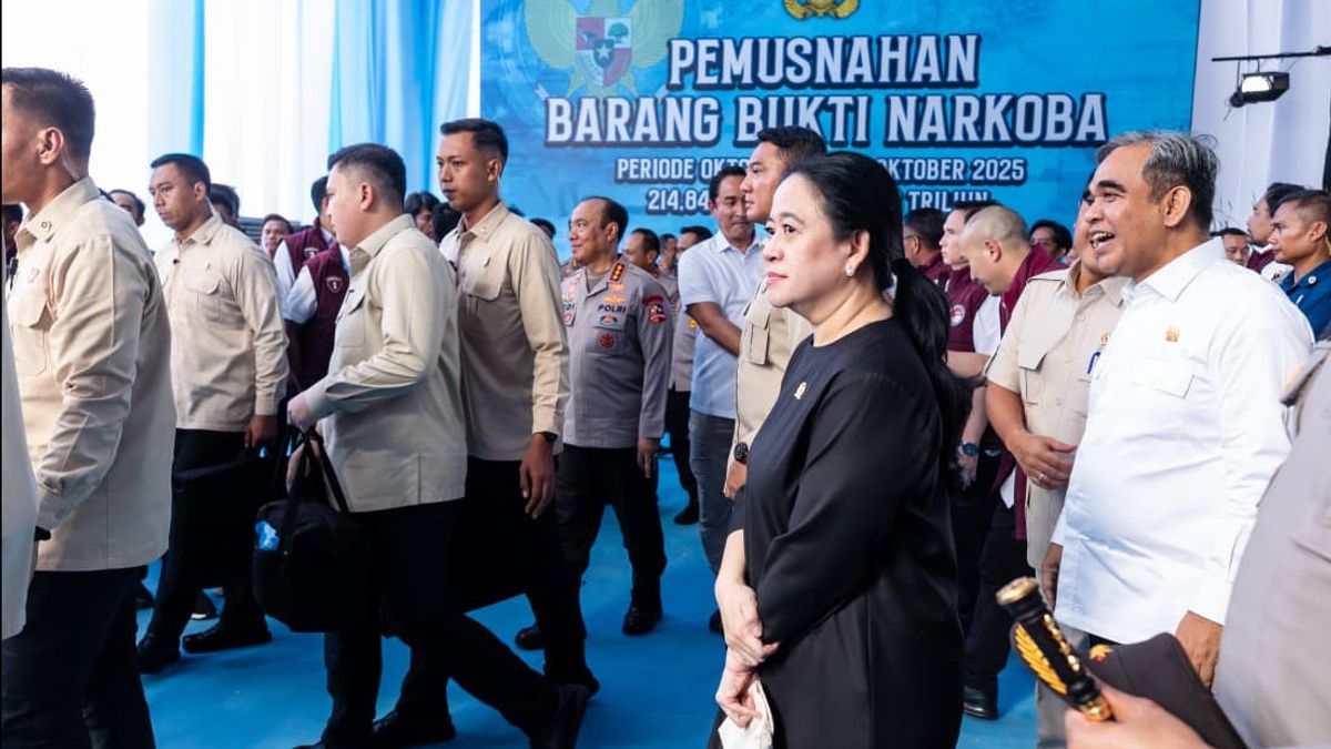 Hadiri Pemusnahan 214 Ton Narkoba, Puan Ingatkan Pentingnya Perlindungan Generasi Muda Demi Indonesia Emas