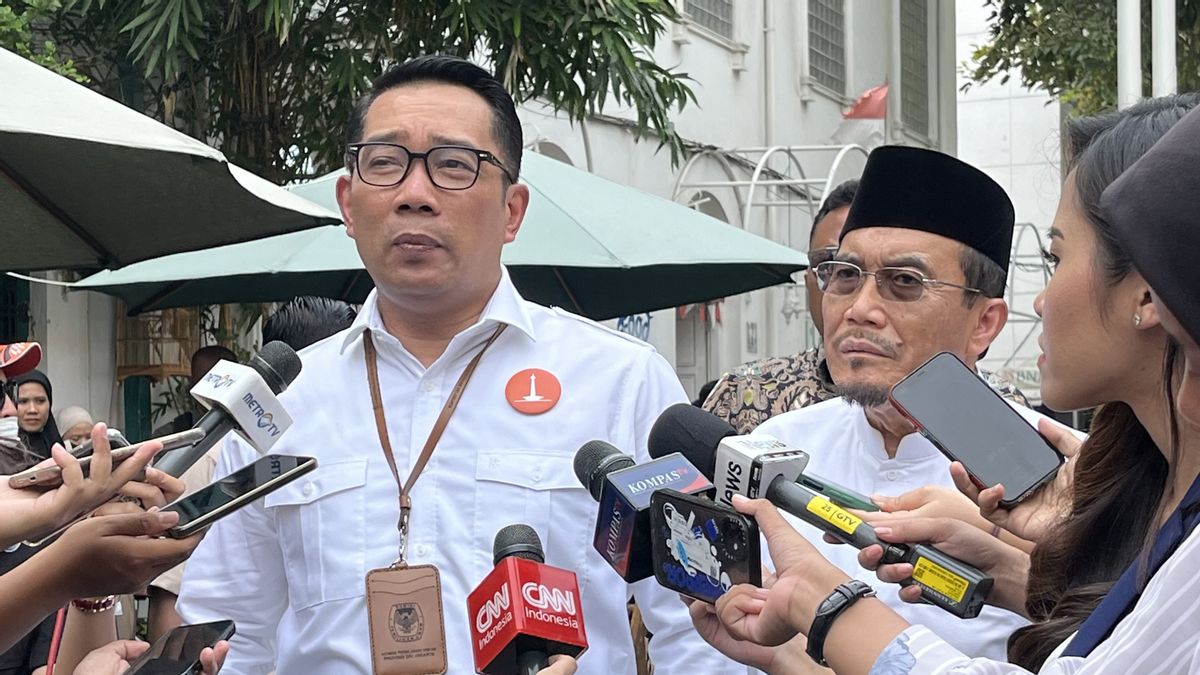 Struktur Timses RIDO Sudah Lengkap, Ridwan Kamil: Pengumumannya Tanya Riza Patria