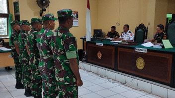 5名涉嫌米米卡公民残割案的印尼武装部队士兵在查亚普拉军事法庭受审