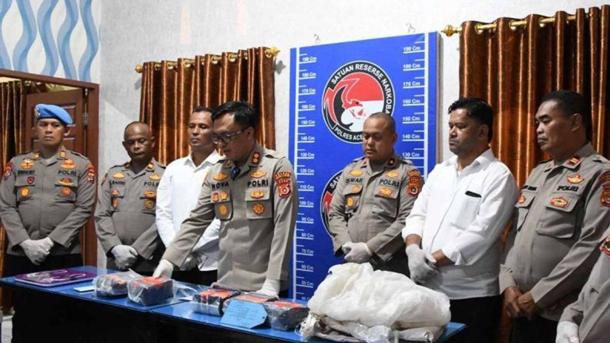 Polres Aceh Timur Gagalkan Peredaran 5,2 Kilogram Sabu