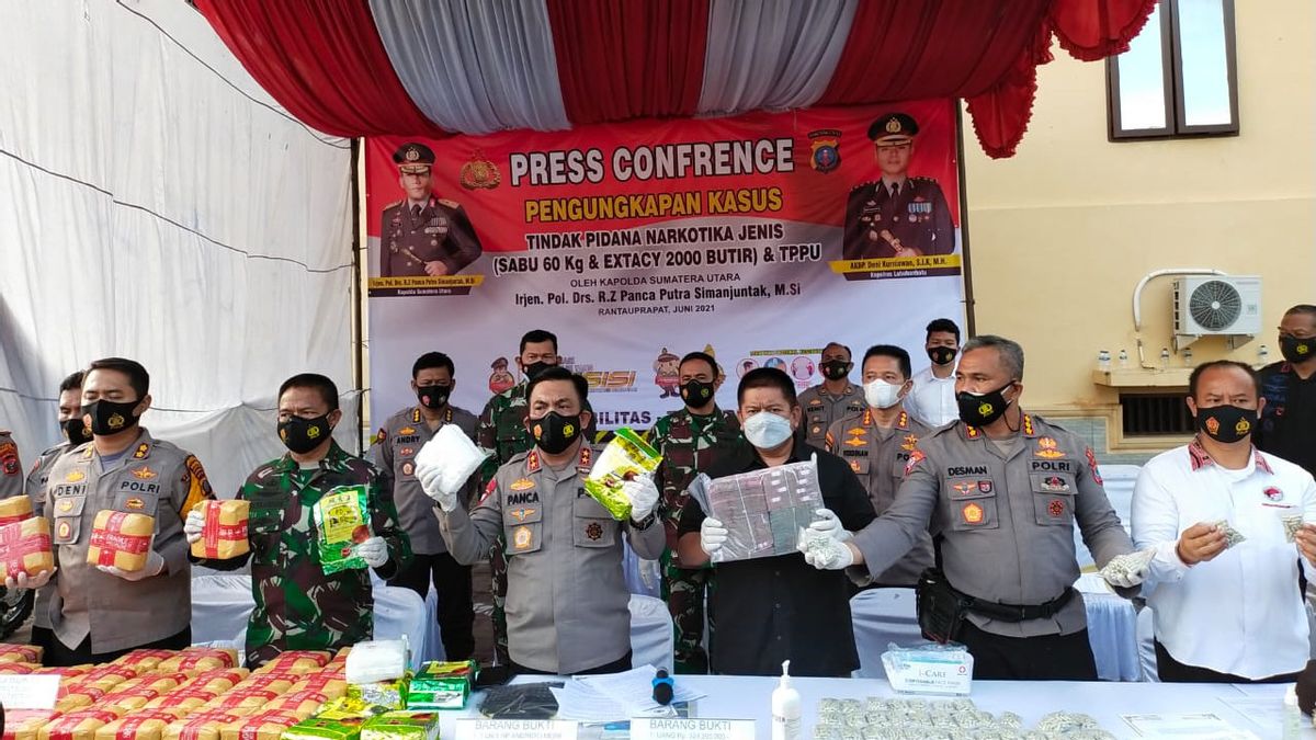 القبض على صياد، شرطة سومطرة الشمالية تكشف عن تداول 60 كجم من الميثامفيتامين و2000 حبة إكستاسي
