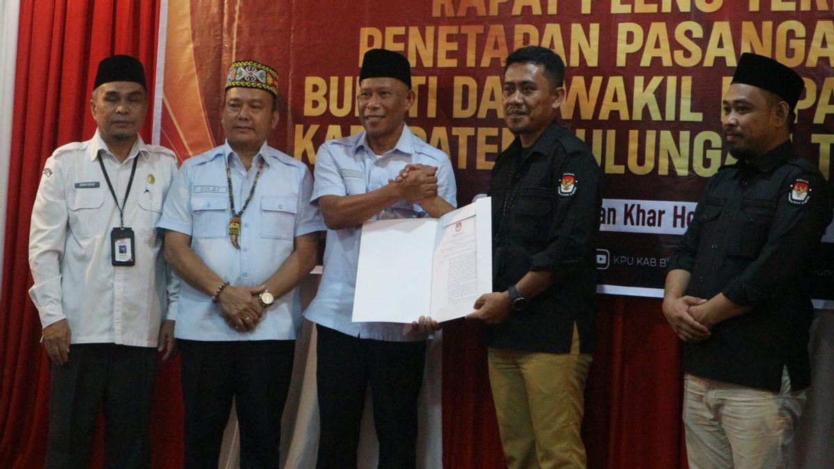 KPU Bulungan Tetapkan Syarwani-Kilat Regent and Selected Vice Regent