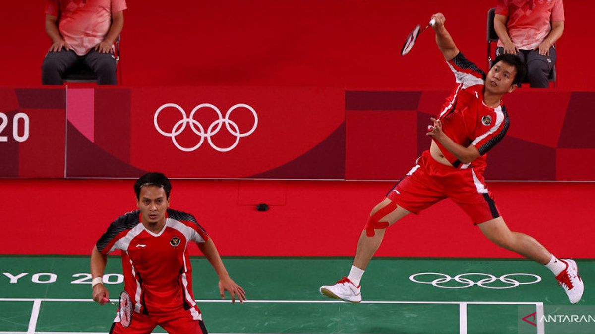 Hendra/Ahsan échappe à La Pression D’Aaron/Soh Dans Le Deuxième Match Olympique De Tokyo, Gagne Deux Jeux Consécutifs