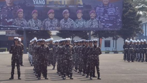 2機の海軍海兵隊小隊がIKNでのインドネシア共和国79周年記念式典に関与