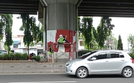 Mural Bersama Ingatkan Pentingnya Protokol Kesehatan di Tengah Pendemi