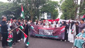 Wakil Wali Kota Bukittinggi Pimpin Aksi Bela Palestina di Car Free Day