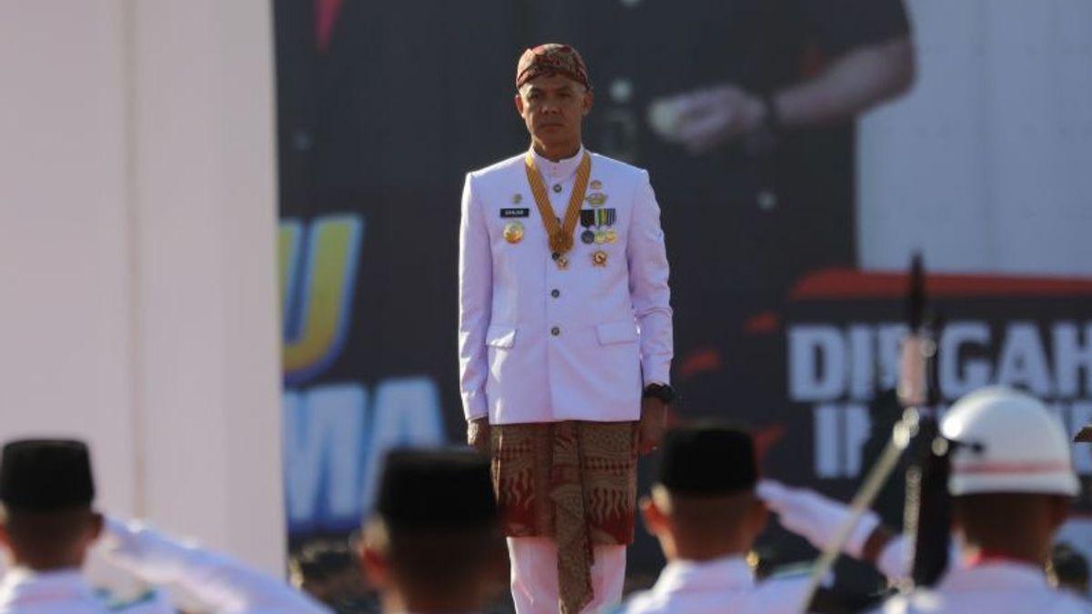 Gubernur Jateng Ganjar Pranowo Ucapkan Terima Kasih kepada Masyarakat Dalam Peringatan HUT Ke-78 RI