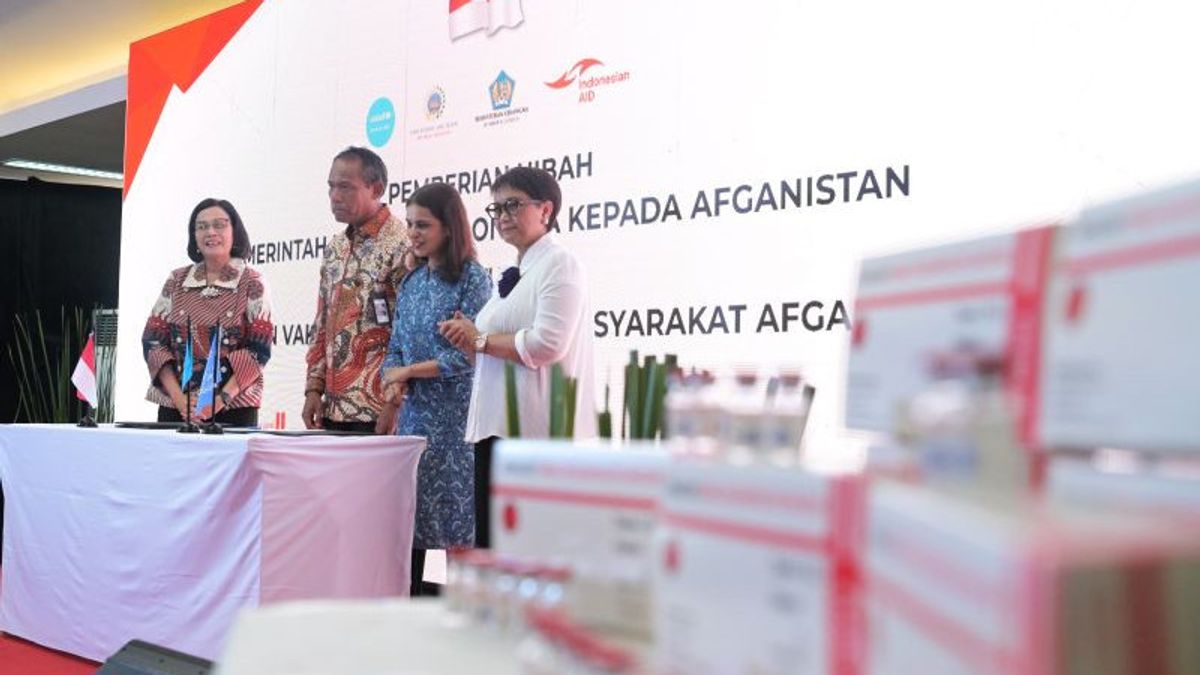 インドネシアがアフガニスタンに1000万回分のポリオワクチンを送る