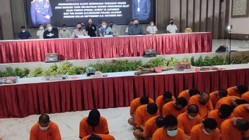 Se Troubler Dans La Communauté, 72 Membres De Pencak Silat Auteurs De Violence Dans La Police De Jatim Diringkus