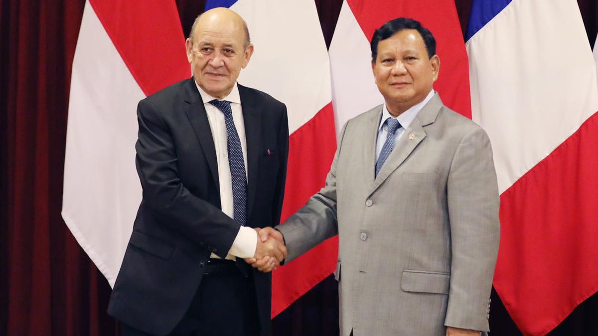 Menhan Prabowo Terima Kunjungan Menlu Prancis