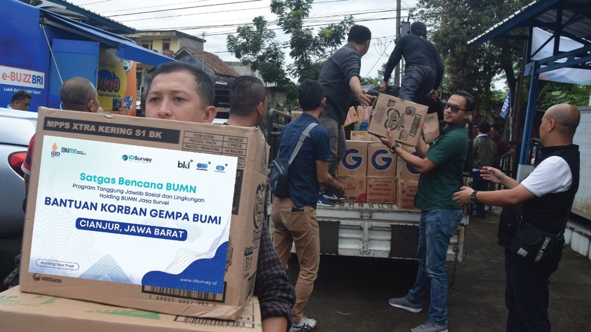 Together With The BUMN Disaster Task Force, PT Surveyor Indonesia Salurkan Bantuan Untuk Korban Gempa Cianjur