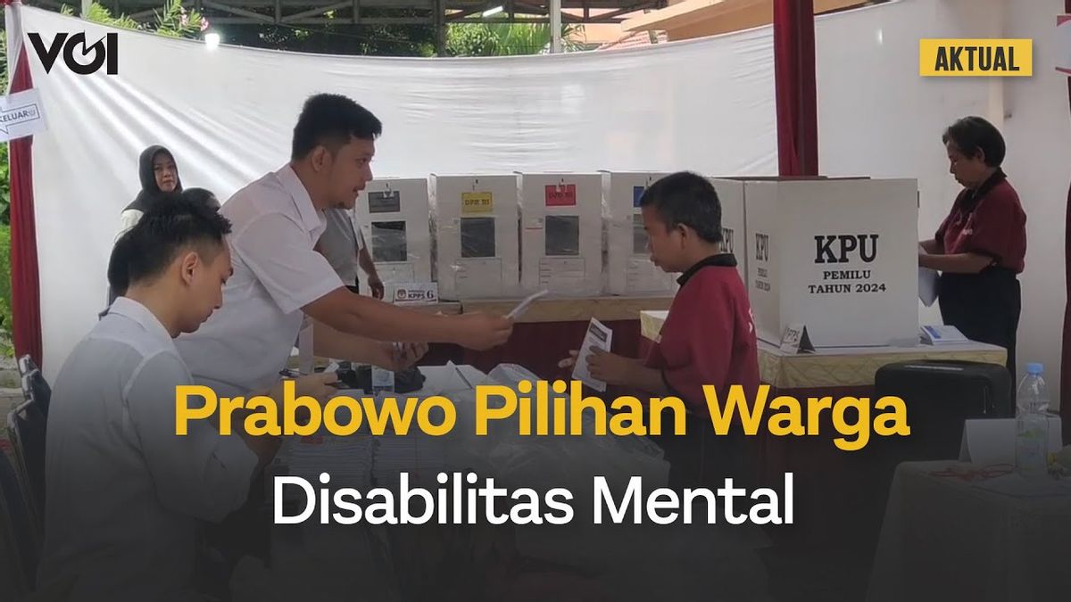 ビデオ:精神障害による投票、ララス・ハラパン・セントーサ2開発研究所にいる間のプラボウォ・ウングル