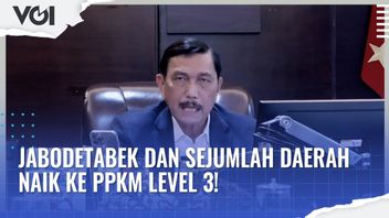 VIDEO: Jabodetabek And A Number Of Regions Go Up To PPKM Level 3, This Is What Luhut Binsar Pandjaitan Said